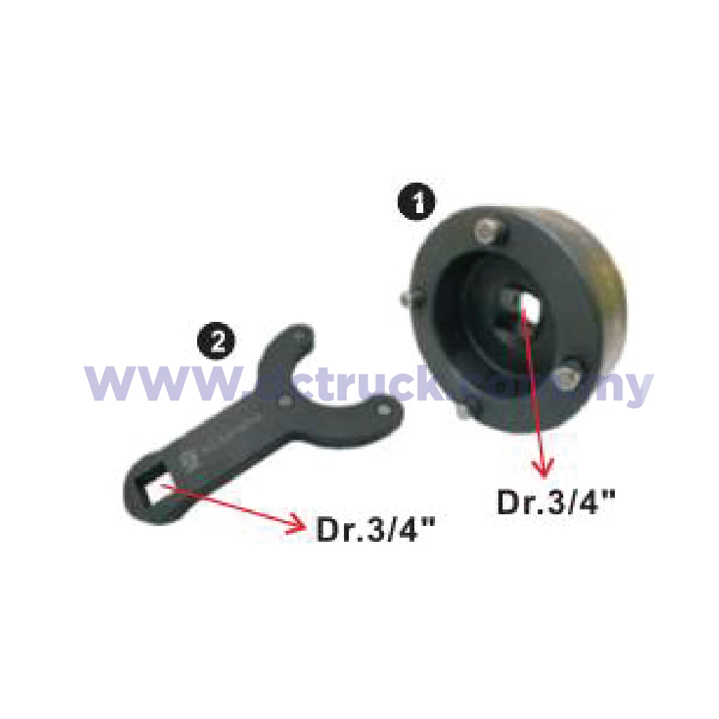 H.C.BA1423 VOLVO(FM12) HYDRAULIC LIFT CYLINDER REMOVAL / INSTALLATION